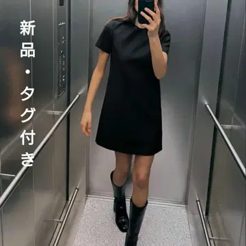 [ 새상품 택 포함 ] ZARA 반팔 숏 원피스