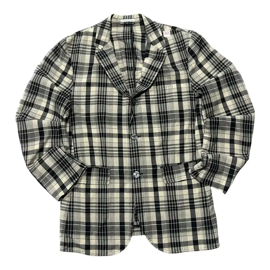 (바배) 클럽 모나코 코튼 플래드 체크 블레이저 자켓 (40)