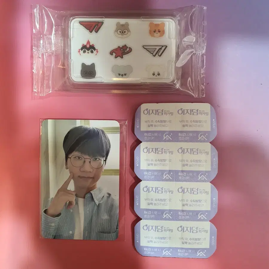 T1 이지덤 퀵카밍패치 8매+애니멀패치+ 도란 포카