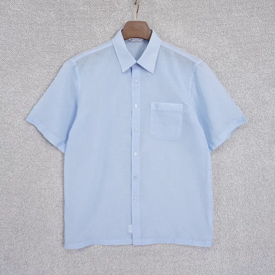 LUSEN 남성 썸머 얇고 시원한 반팔 셔츠 100-105size