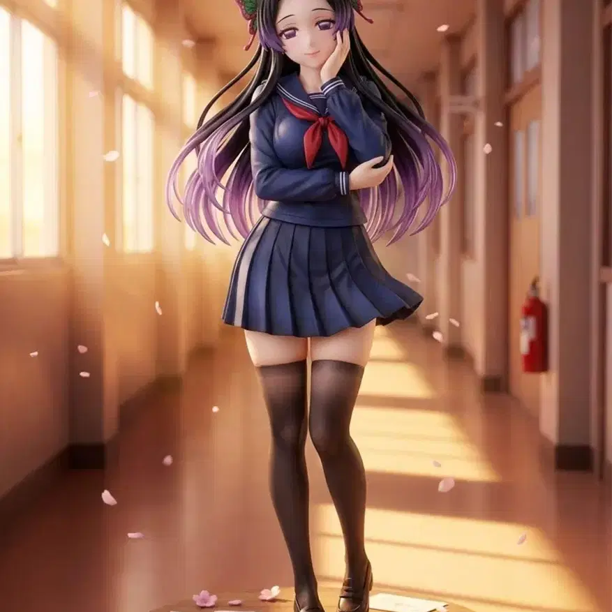 BLACK ROSE 코쵸우 카나에 레진 귀멸의칼날 레진 피규어