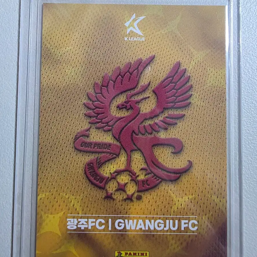 2025 k리그 파니니 광주fc 팀로고 카드 판매