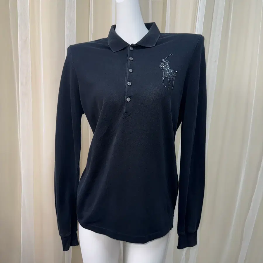 Ralph Lauren 랄프로렌 비즈 카라 긴팔 티셔츠