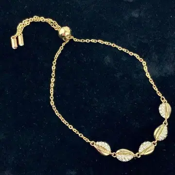 스와로브스키 팔찌 타카라가이 쉘 조개 골드 SWAROVSKI