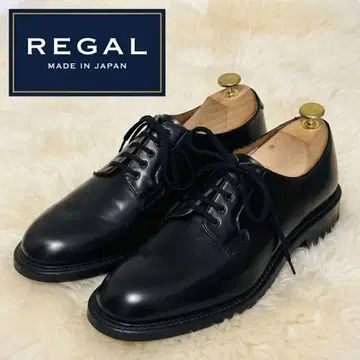 새상품 REGAL 리갈 뉴 클래식 플레인 토 슈즈 블랙 24