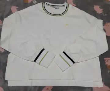 LACOSTE 트레이닝복 맨투맨 화이트 사이즈 40 봄 가을