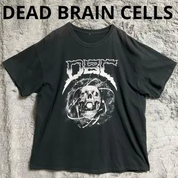 [ DEAD BRAIN CELLS ] 메탈 밴드 반팔 크루넥 티셔츠 블랙
