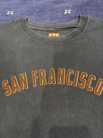레어 초기 카모 택 USA제 FTC T셔츠 SAN FRANCISCO 블랙