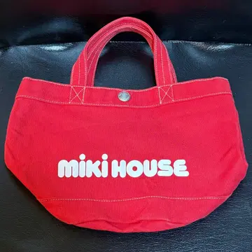 mikihouse 미키하우스 고급 데님 미니 토트백 런치 토트