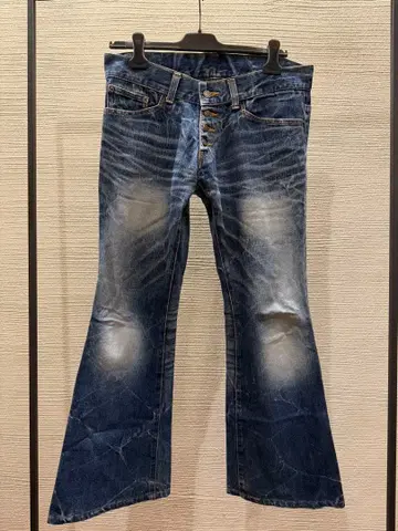 00s 아카이브 토네이도 마트 플레어 데님