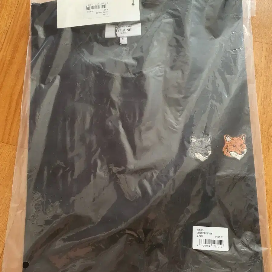 메종 키츠네 반팔 티셔츠 블랙 XL