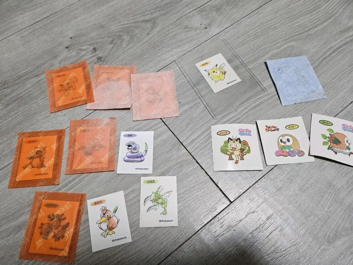 포켓몬스터 띠부띠부씰 여러종류(피카츄포함)