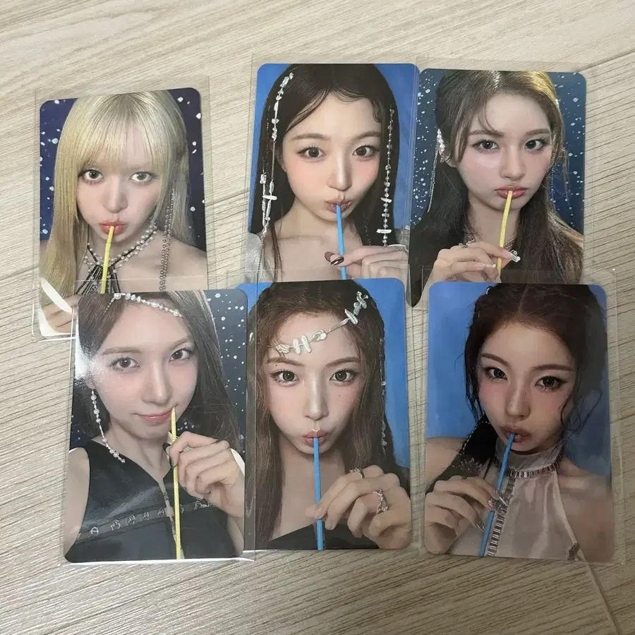 엔믹스 팝업 입장 포카 set 6장 같이