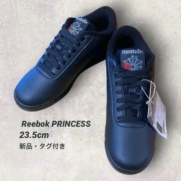 리복 프린세스 스니커즈 블랙 합성 피혁 23.5cm 새상품