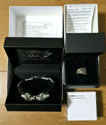공룡전대 실버 반지 팔찌 귀걸이 공룡 블랙