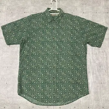 80s 90s L.L.Bean 올 패턴 코튼 셔츠 엘엘빈