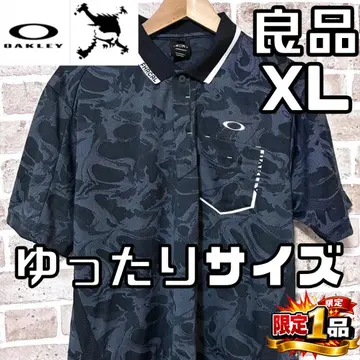 [ 선착순 ] 오클리 스컬 남성용 반팔 피케 셔츠 XL 블랙/올 패턴