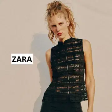 ZARA 자라 토글 레이스 상의 미사용 새상품