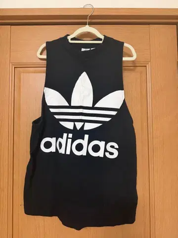 adidas Originals 트레포일 탱크탑 블랙 L