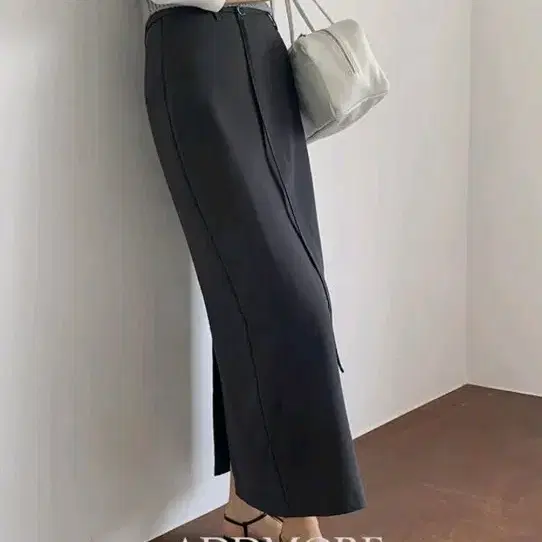(새상품) 차콜 롱스커트