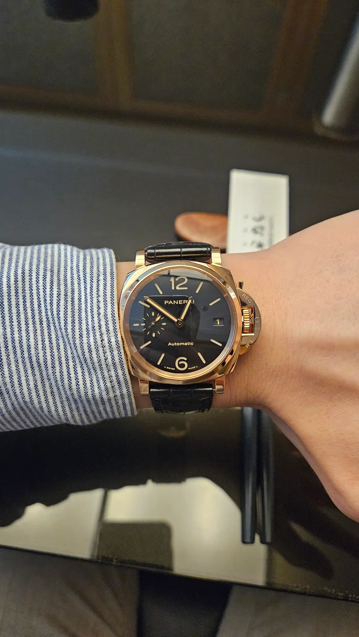 파네라이 38mm 로즈골드 금통 pam01029