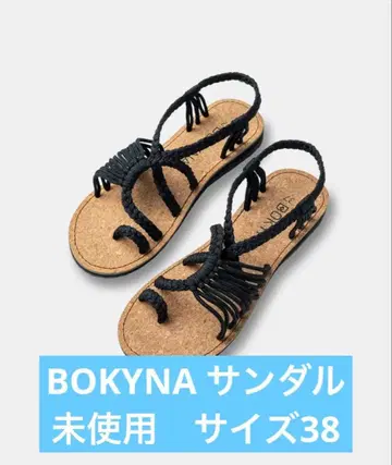 BOKYNA 여성용 샌들 블랙 38