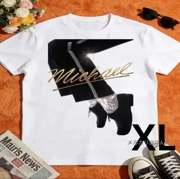 Michael 마이클 잭슨 [ XL ] 프린트 T셔츠 블랙 남녀 공용