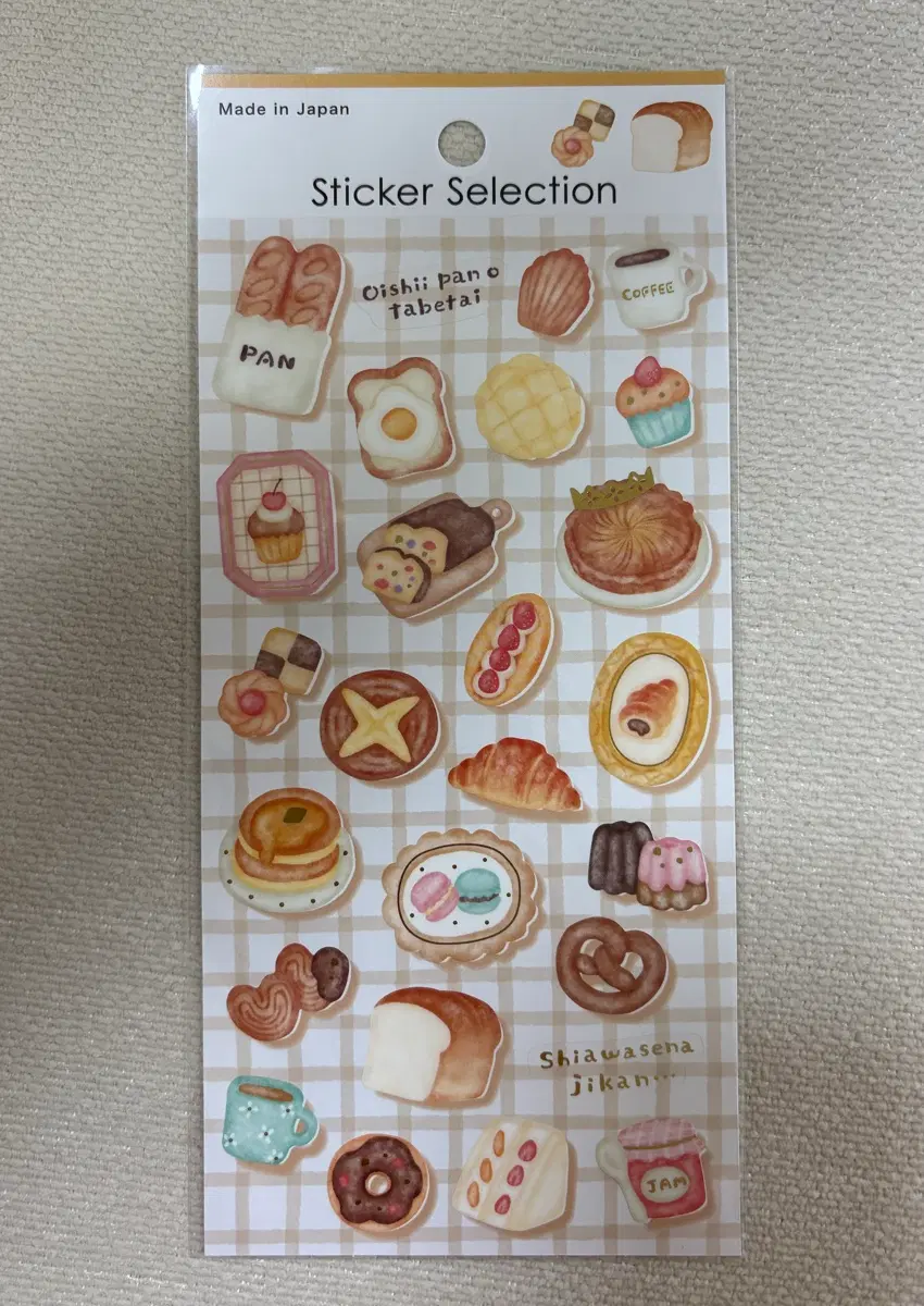 셀렉션 셀렉 스티커 베이커리 빵 산도 마카롱 디저트 스티커