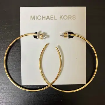 새상품 MICHAEL KORS 귀걸이 라지 후프 귀걸이 골드