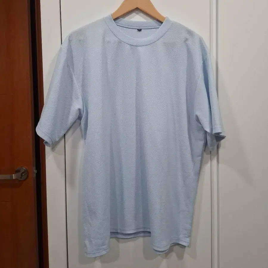 무지 반팔 티셔츠 하늘색 2XL(새상품)