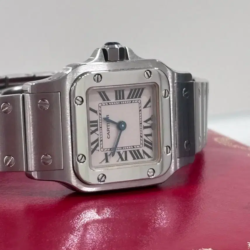 까르띠에 산토스 갈베 스몰 스틸 W20056D6 24mm 사진 3
