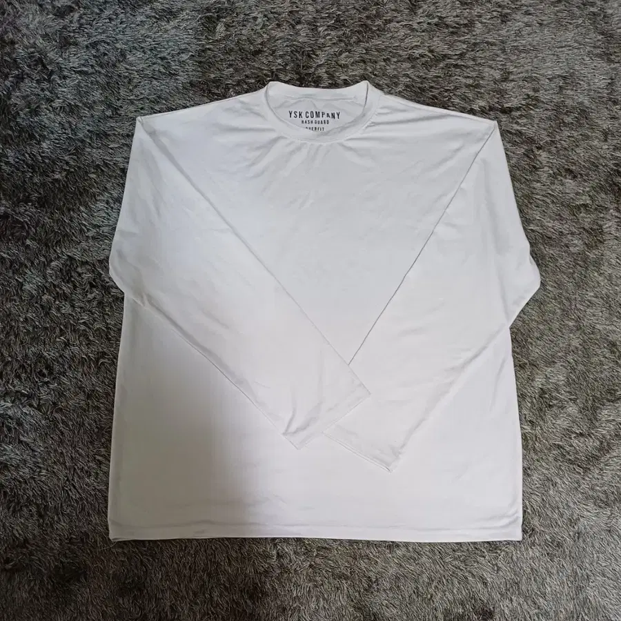 YSK COMPANY 오버핏 긴팔 티셔츠 흰색 100~105 남성