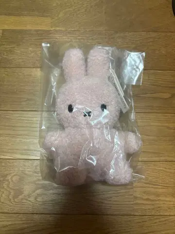 미피 리사이클 테디 핑크 봉제 인형 토끼