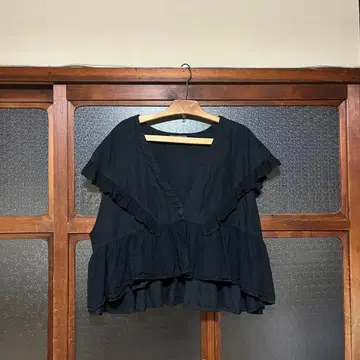 nest Robe 25 린넨 프릴 베스트