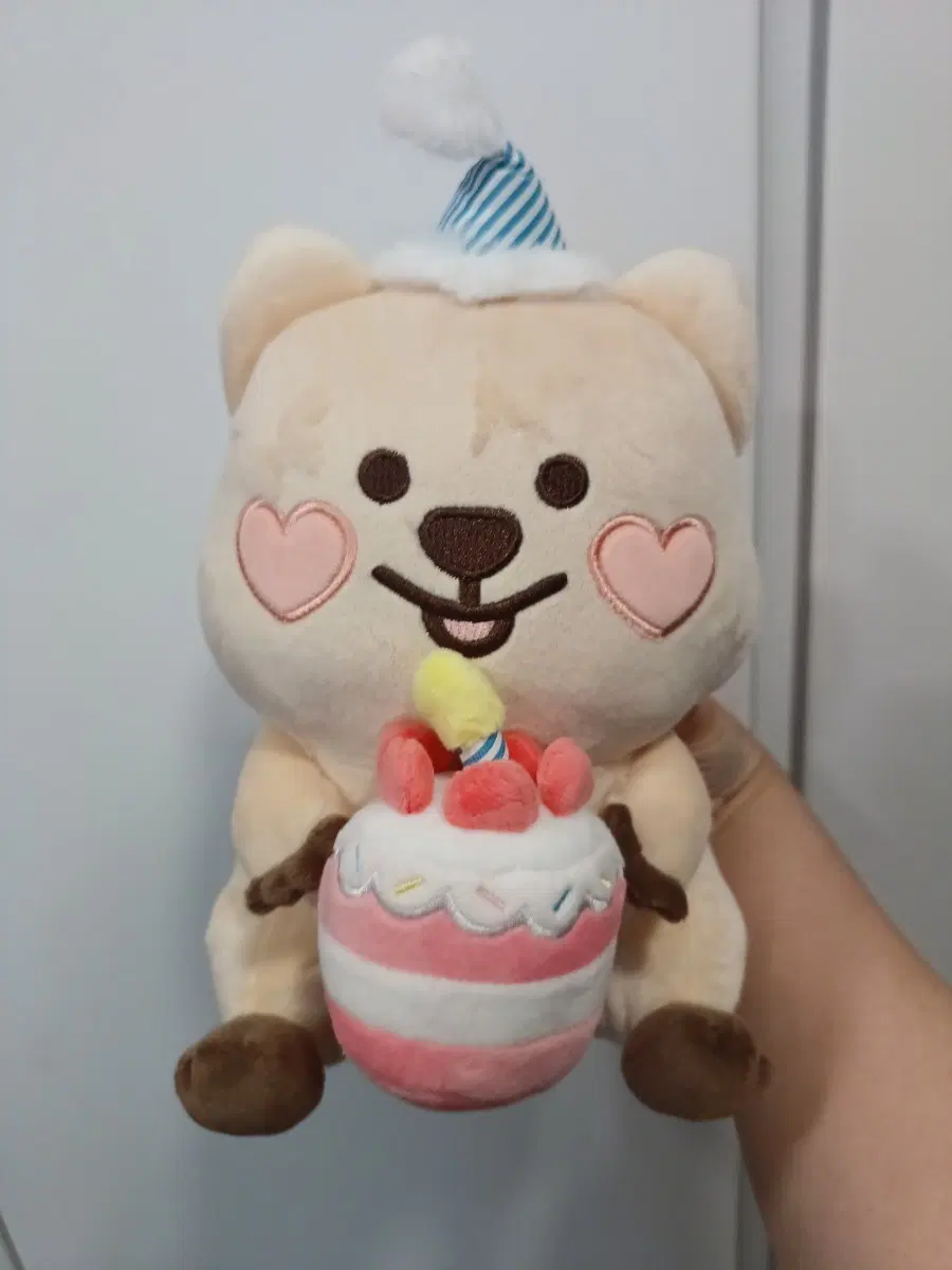 케이크를 들고 있는 꽃카 인형(새상품)