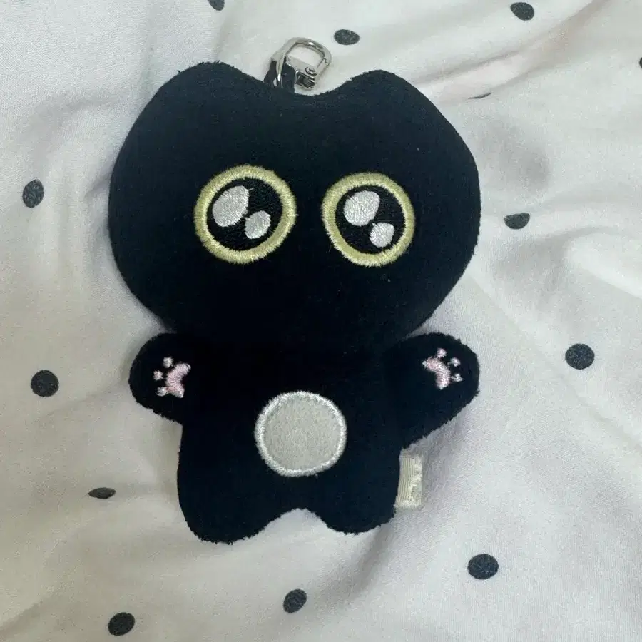 까만 고양이 인형 키링