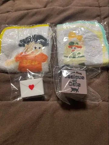 아이묭 가챠가챠 고시엔 키링 콩 타월