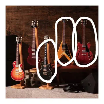 Gibson Miniature Collection 가챠 3종 세트