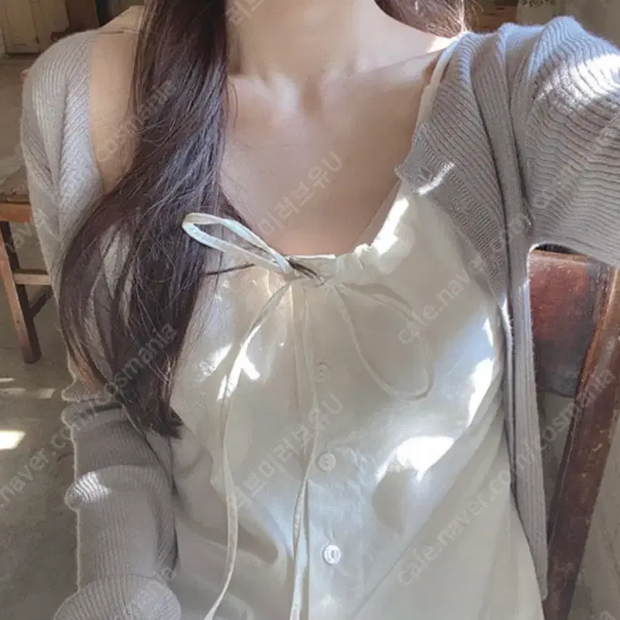 유솝 줄리엣 리본탑 나시