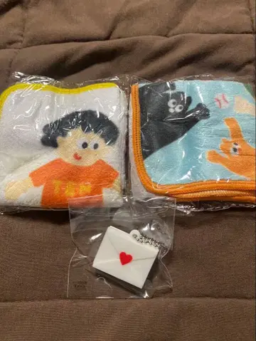 아이묭 가챠가챠 고시엔 키링 콩 타월