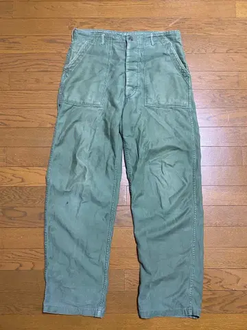60s US ARMY OG107 유틸리티 팬츠 베이커 팬츠
