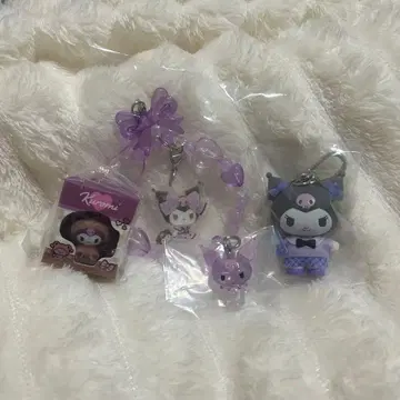 산리오 쿠로미 치비토모 크리스탈 메지루시 액세서리 가챠가챠