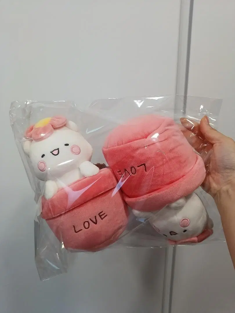 꽁달이 화분인형 2개 세트(새상품)