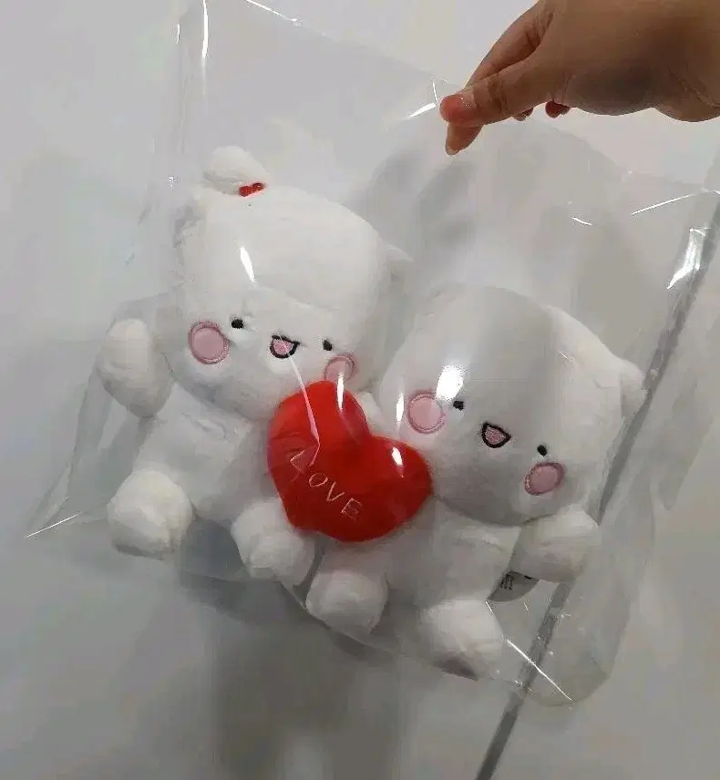 힐링곰꽁달이 커플 마그넷 인형(새상품)