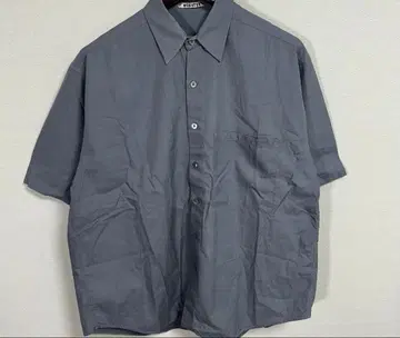 AURALEE WASHED FINX TWILL BIG 반팔 셔츠