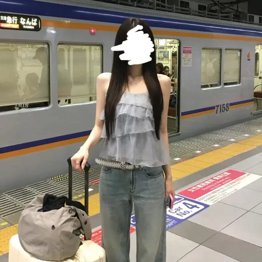 캉캉 프릴 나시