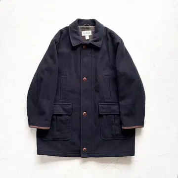 엘엘빈 90s USA 필드 코트 울 네이비 XL