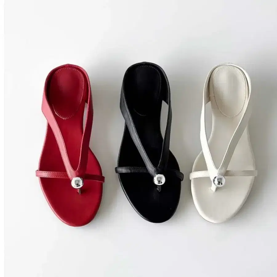 은볼 쪼리 여성 슬리퍼 블로퍼 천연가죽 3cm