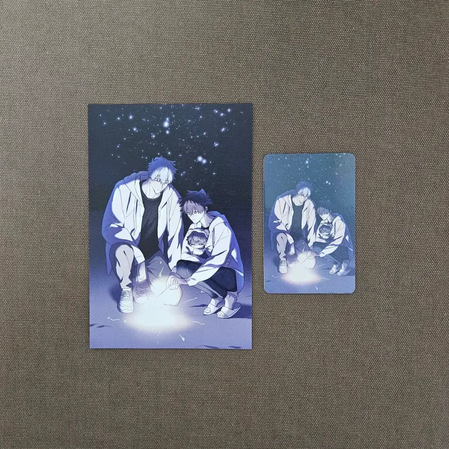 너를 찾는 파도 투니크 콜라보 카페 5만원 특전 홀로그램 엽서 포토카드 포카 비엘 BL