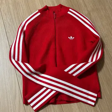 adidas 아디컬러 쓰리 스트라이프 슬림 니트 트랙 탑